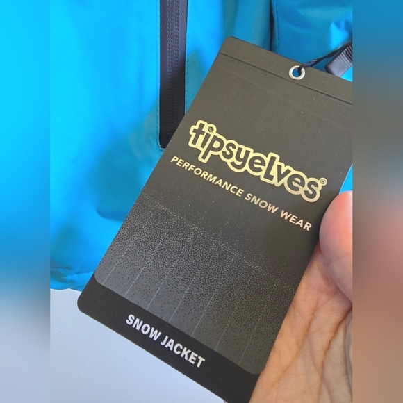 NWT!! Tipsy Elves, Icy Blunder Insulated Jacket, Blue/Black, Size XL, MSRP $190 - Picture 10 of 16